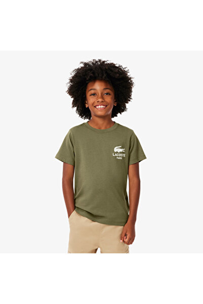 Lacoste تيشيرت قطني مطبوع - TJ1210-00-E9F