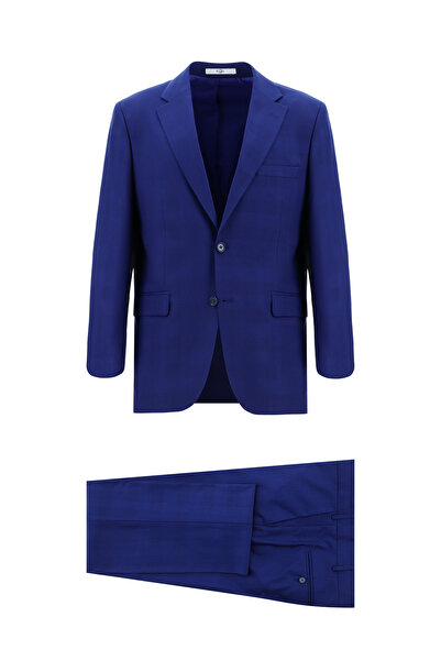 Kiğılı بدلة كلاسيكية منقوشة بقصة مريحة وفضفاضة