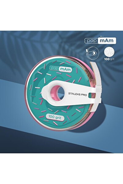 STALEKS EXPERT Yedek PapmAm Beyaz Bant Törpü, PRO Plastik Bobinde, 100 Grit -...