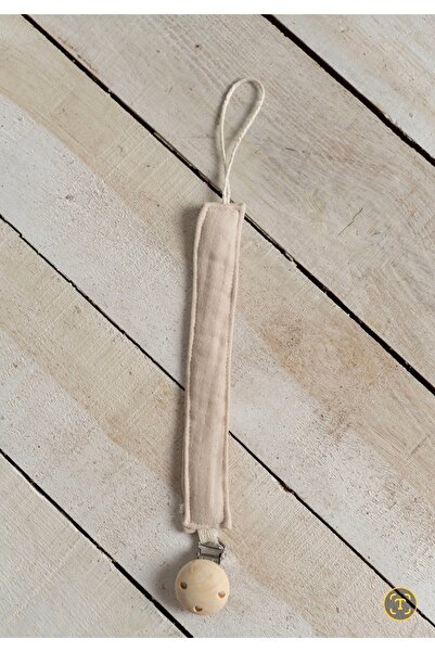 Olivo Mini Yenidoğan Bebek Emzik Askısı 4 kat müslin