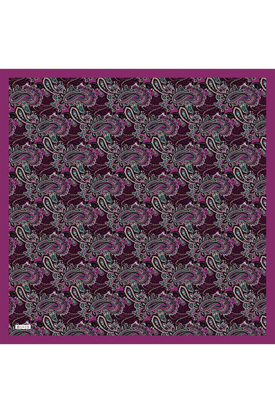 Aker Mor Etnik Desenli Soft Touch Eşarp