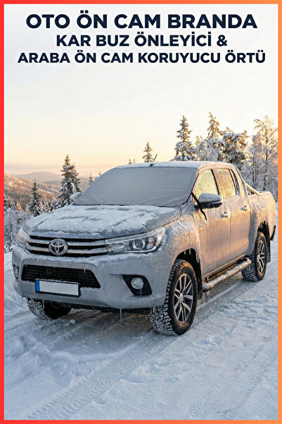 Ankaflex Oto Ön Cam Branda Kar Buz Önleyici & Araba Ön Cam Koruyucu Örtü