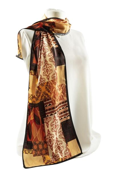 Modabutik Z40 Modabutik Yaprak ve Şal Desenli Fular