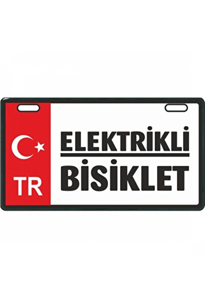 Genel Markalar Kırmızı Elektrikli Bisiklet E-bike Plakalık