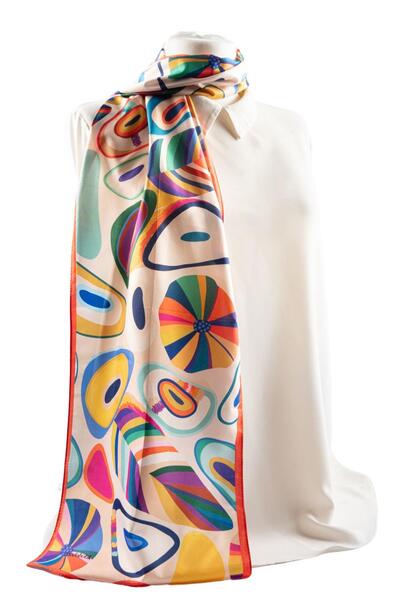 Modabutik I85 Geometrik Desenli Kadın Fular