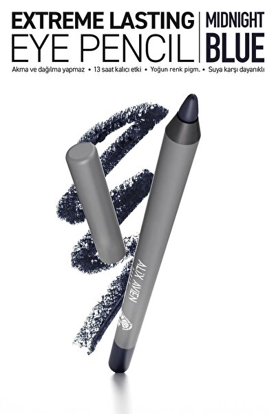 Alix Avien Suya Dayanıklı Gece Mavisi Göz Kalemi - 13 Saat Kalıcı Etki - Extr...
