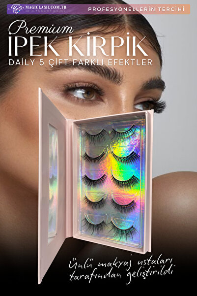Magic Lash Daily Premium 3d Volume Ipek Kirpik 5 Çift