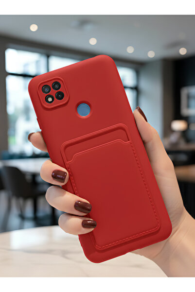 TechTrove Xiaomi Redmi 9C Kılıf Kart ve Resim Bölmeli Soft Renkli Silikon Kapak
