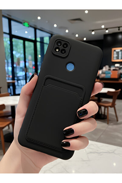 TechTrove Xiaomi Redmi 9C Kılıf Kart ve Resim Bölmeli Soft Renkli Silikon Kapak