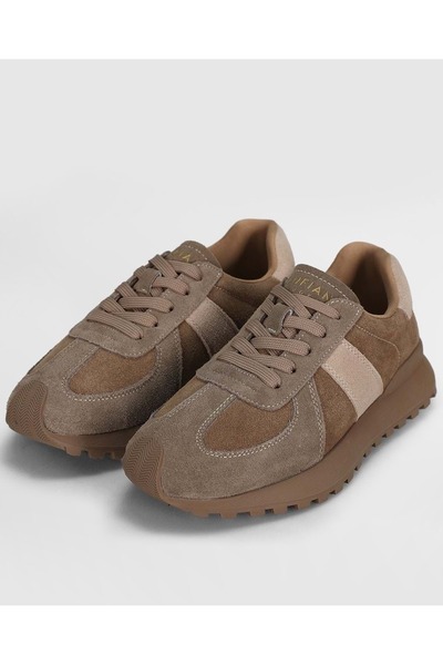 Lufian 122230034 Doris Leather Unisex Sneaker Shoes Beige