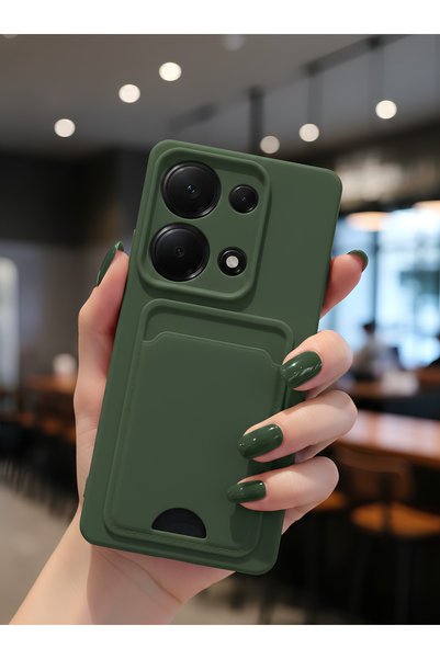 TechTrove Xiaomi Redmi Note 13 Pro 4G Kılıf Kart ve Resim Bölmeli Soft Renkli...