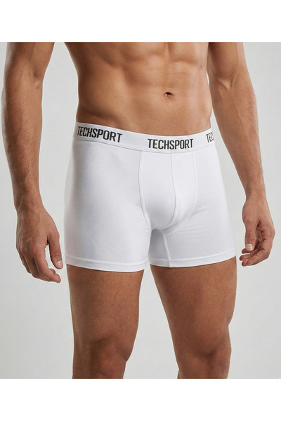 Techsport 3 bucăți boxer din bumbac cu benzi elastice, cu cutie specială, pot...