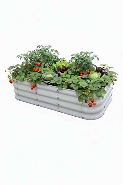 Bahçe kulesi Modüler Yükseltilmiş Bahçe Sebze Yatağı No:4 (110X60) Gri