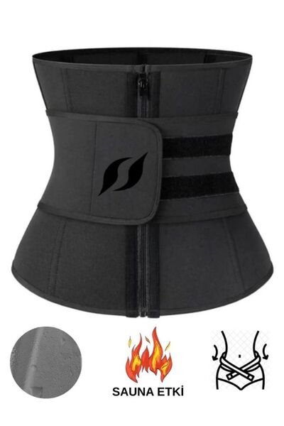 FİT1BEDEN Ремінь з агафом, блискавкою та ефектом потовиділення, унісекс, з ба...