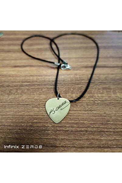 luffy design Atatürk Imzalı Metal Pena Kolye