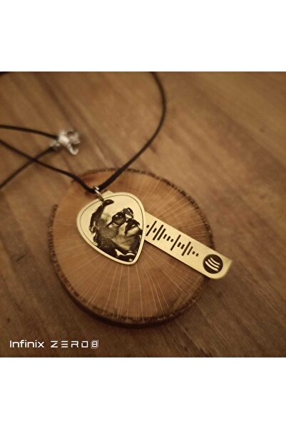 luffy design Cem Karaca Metal Pena Ve Spotify Kolye Set