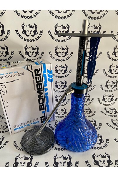 sarayhediye Techno Minimal Nargile Takımı MAVİ