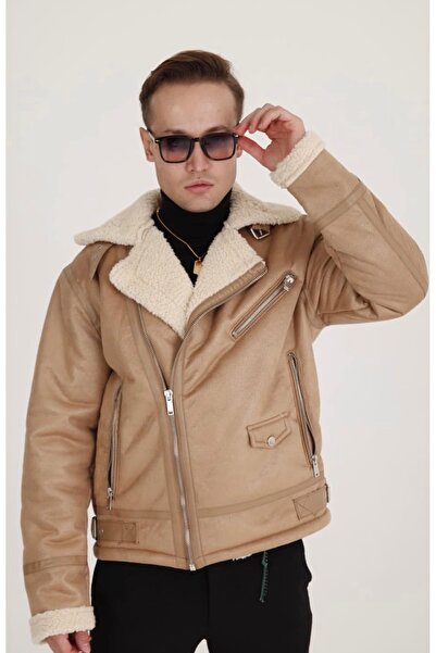 ATKGİYİM Vip Comfort: Men's Black Lambskin Look Striped Machine Washable Pilo...