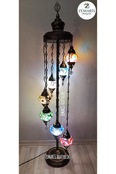 ARİS HEDİYELİK El Yapımı Otantik Mozaik Lambader 7'li