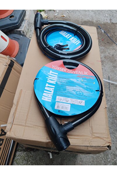 Arzu / Monero Motosiklet Kalın Halat Kilit-20Mm Kalınlık 200 Cm Uzunluk