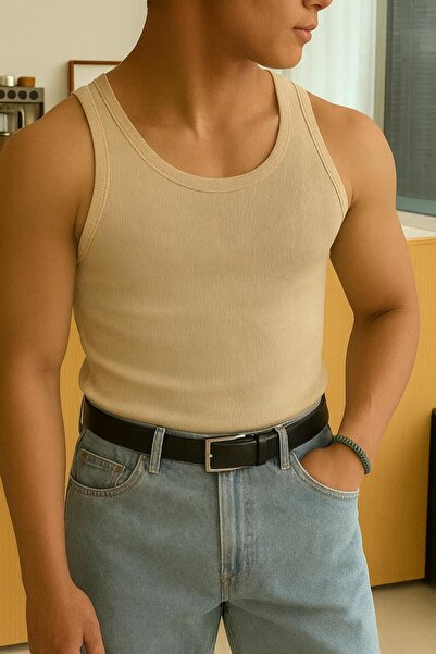 gamaro Men's Halter Neck Slimfit Sportsman Lycra Singlet