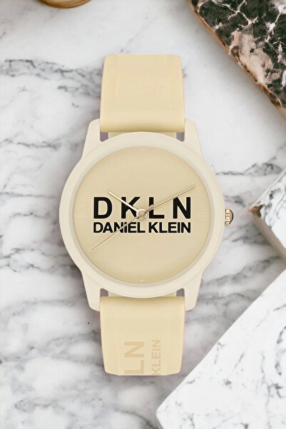 Daniel Klein Kadın Kol Saati Bej Renk Silikon Kordon&kasa Dk.1.12645.6 Sddk073