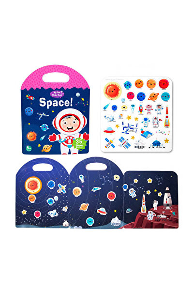 OEM Επαναχρησιμοποιήσιμο βιβλίο με αυτοκόλλητα "Space" Το πρώτο μου βιβλίο με...