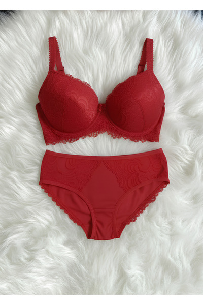 Kerem Giyim طقم حمالة صدر نسائية بدون دعم