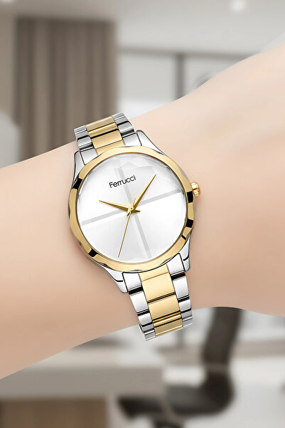 Ferrucci Women's Wristwatch Steel Cord 3 Atm Water Resistant Bracelet Gift Go...