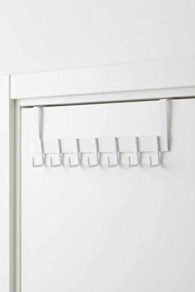 MAKRİ HOME 7-dijelni metalni vješalica za vrata – bela – 45 cm, visoka nosivo...