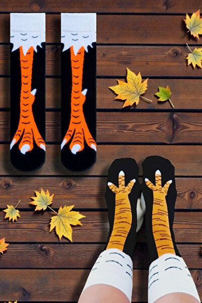 ZEYZEY MONKEY مجموعة من 2 جوارب بتصميم أرجل الدجاج وأظافر النسر