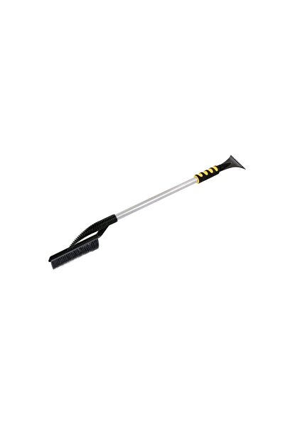 AMIO Racletă pentru deszăpezire cu perie, cu mâner SOFT GRIP, lungime 770 cm