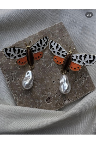 LaMira Aksesuar Butterfly Pearl Detail Necklace