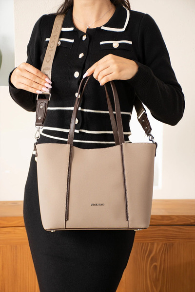 Just Polo Women's Large Size Luxury Hand and Shoulder Bag Size: 24 X 33 cm