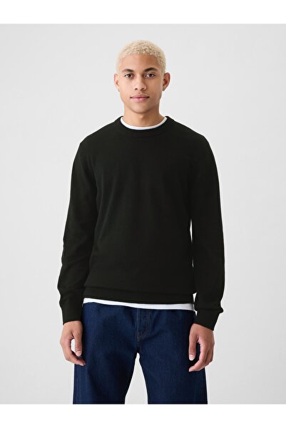 GAP Erkek Siyah CashSoft Crewneck Kazak