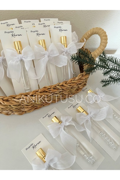 Anı Kutusu Nişan,Nikah,Düğün,Söz Özel Gün, Hediyelik Sprey Kolonya Kurdele ve...