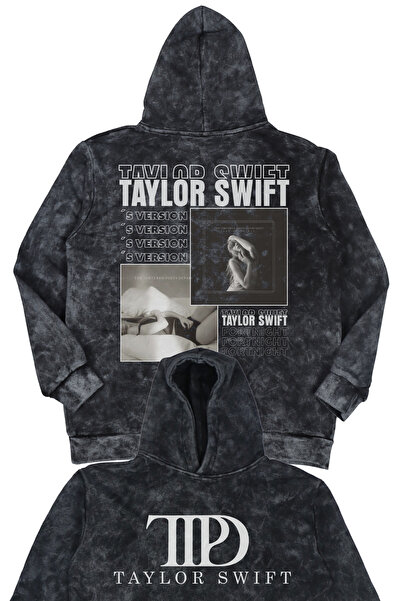 Fuddy Moda سويت شيرت بغطاء للرأس مطبوع عليه ظهر تايلور سويفت للجنسين، مقاس كب...