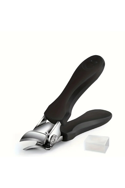 Choice مقص أظافر احترافي أسود شديد التحمل للأظافر السميكة والصلبة - فتحة كبير...