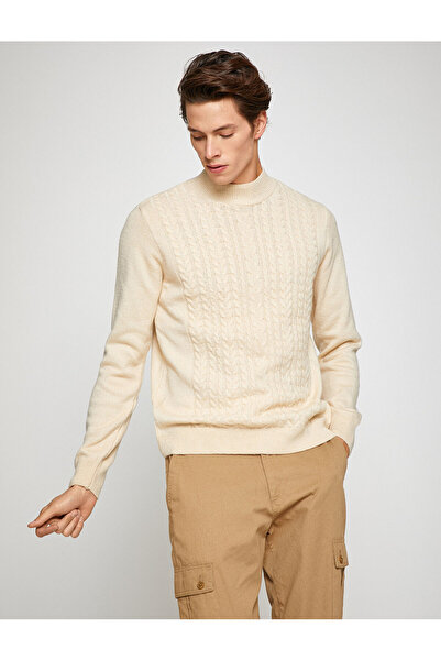 Koton Tricotaj de bază Pulover Detaliu tricotat pe jumătate de gât