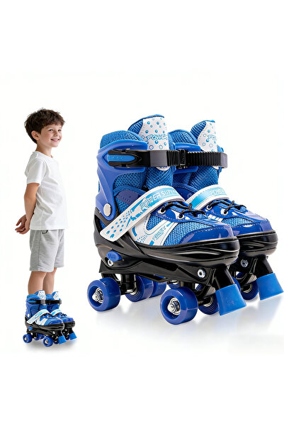 Ehi زلاجات دوارة للأطفال، زلاجات دوارة قابلة للتعديل بأربعة أحجام مع عجلات مض...