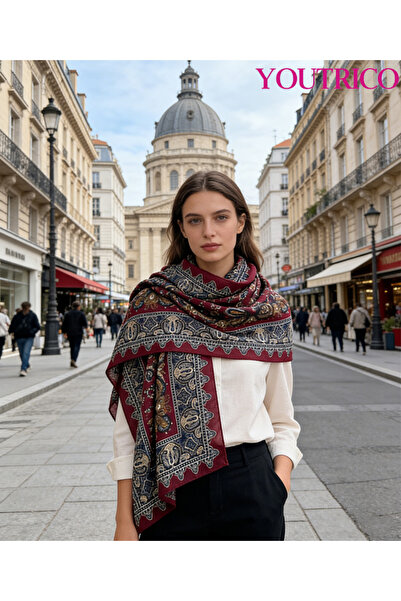 Youtrico وشاح/لفافة نسائية - نمط طويل أنيق للخريف والشتاء، ناعم وأنيق، 70*108 سم