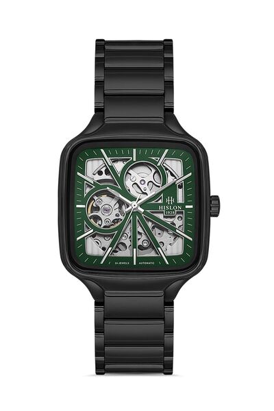 Hislon ساعة يد رجالية C.SD166B-15SS