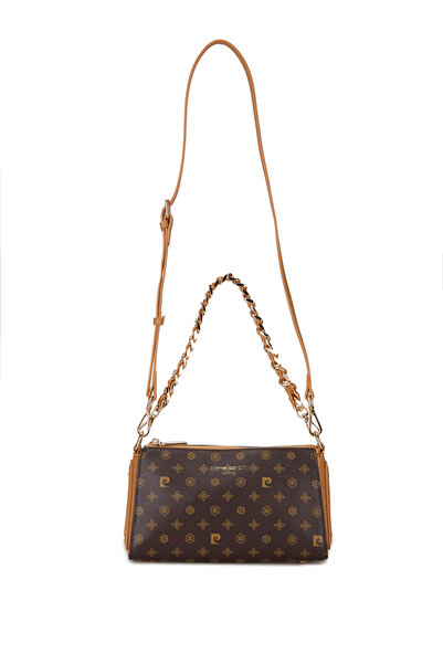 Pierre Cardin Brown Monogram Women's Shoulder Bag 05Po25Y10335-Mn