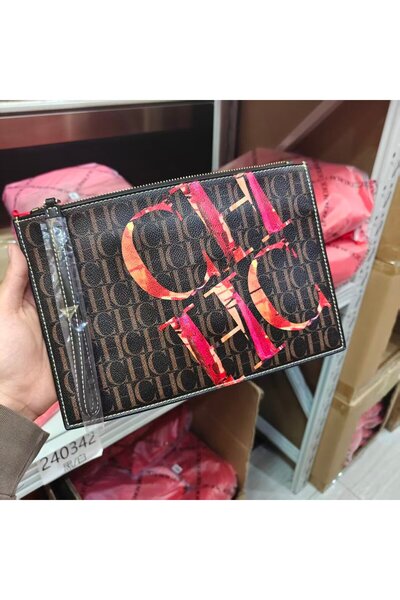 CILMI HARVILL CHHC CHCH Unisex Wristlet Clutch Bag Letter Print Zipper Portab...