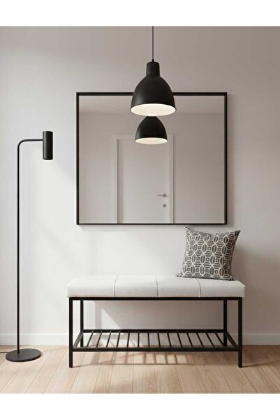 ÖZCAN METAL Metal Ayaklı Raflı Bench Puf Bank Antre Mutfak Salon Yatak Odası ...