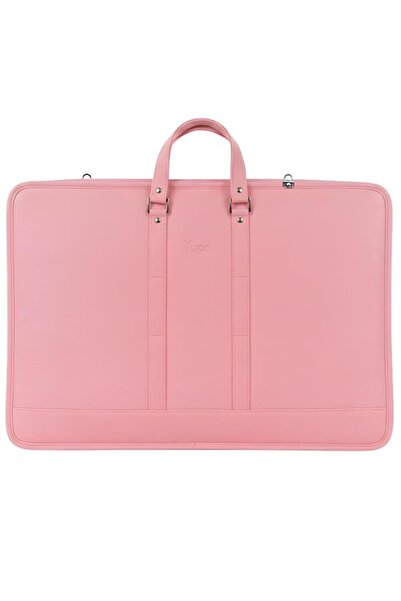 Yuga Suni Deri Lüks Proje ve Resim Çantası Pembe