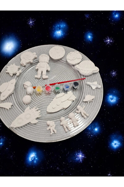 PESA PeSaPe Boyama Atölyesi Uzay astronot gezegenler (Taş vernik hediyeli)