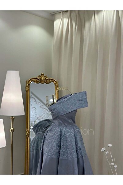 vanus fashion فستان سهرة ميدي 4002