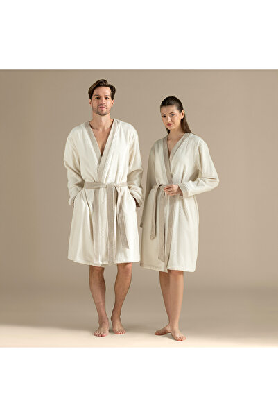 Chakra Isola Unısex Bornoz Natural