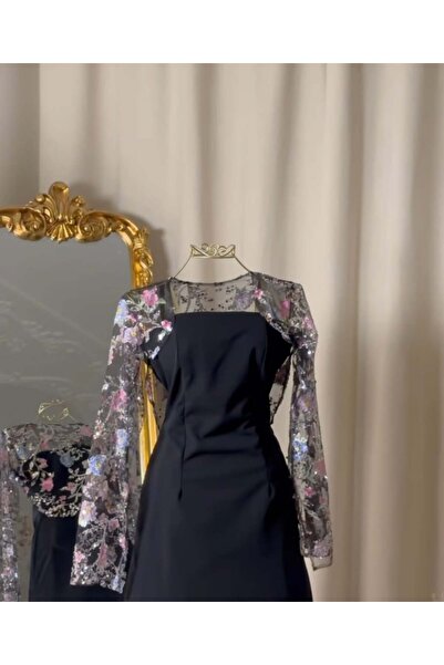 vanus fashion فستان طويل مع جاكيت 4274